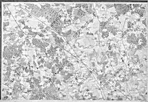 Топографическая карта окрестностей Москвы в масштабе 1 верста в дюйме. Часть 1.
